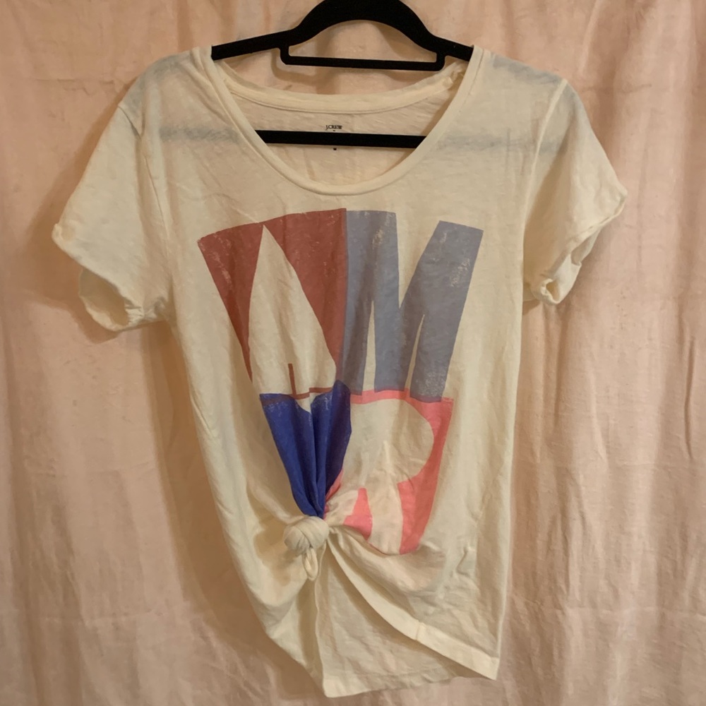 cute T with colorful letters